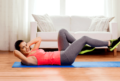 Упражнения для похудения живота